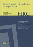 Handwörterbuch zur deutschen Rechtsgeschichte 2016