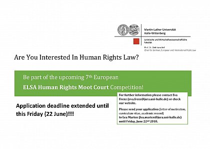 7th European ELSA Human Rights Moot Court Competition
