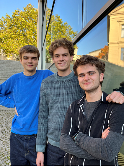 Moot Court Team 2024/25
v.l.n.r.: Jasper, Pius, Leon
Foto von Josefine Wendlinger